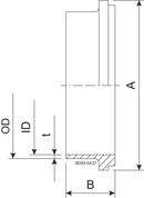 LINER IDF 76.1-316L - ISO2037