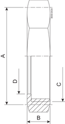 NUT RJT 76.1-304 - BS4825