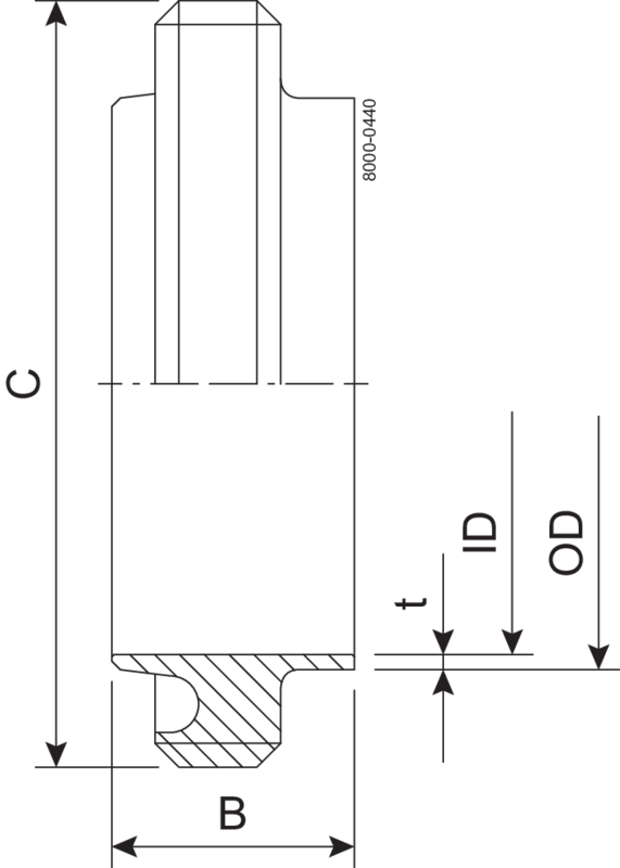 MALE PART RJT 63.5-316L - BS4825