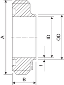 MALE PART SMS 51-316L - ISO2037