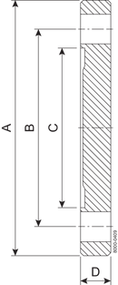 BLIND BBF DN40 H3 1.4404 - DIN 11864-2/11853-2