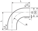 BEND 90 BL DN20 HSF3 1.4404 - DIN 11852
