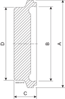 BLIND BNKS DN20 H3 1.4404 - DIN 11864-3/11853-3