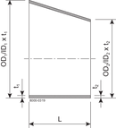 RED RE DN25/10 HSF3 1.4404 - DIN 11852
