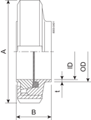 UNION S DN80 HSF0 1.4307 EPDM - DIN 11851