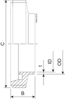 MALE SKC DN10 HSF0 1.4404 - DIN 11851