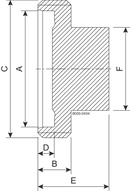 BLIND BGS DN25 H3 1.4404 - DIN 11864-1/11853-1