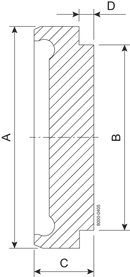BLIND BBS DN65 H3 1.4404 - DIN 11864-1/11853-1