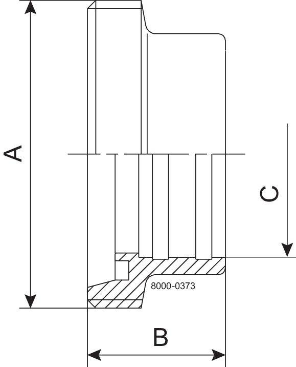 MALE EXP DN32 B 1.4301 - DIN FOR INCH