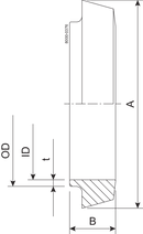 LINER S DN65 ID=1.6 1.4404 - DIN FOR INCH