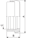 LINER EXP DN50 1.4301 - DIN FOR INCH