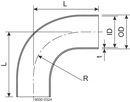 BEND 90 EXP DN20 HSF3 1.4404 - FIT TO DIN