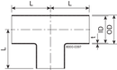 TEE EQUAL DN10 HSF3 1.4404 - FIT TO DIN