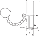END CAP W/C DN10 HSF0 1.4404 - NUT FIT TO DIN