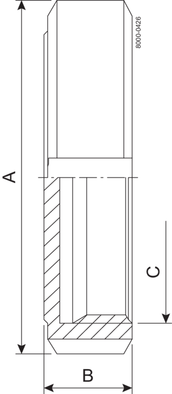 END CAP DN150 HSF0 1.4404 - NUT FIT TO DIN