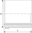 SOCKET  1/4"  RG 1.4404 - FIT TO DIN
