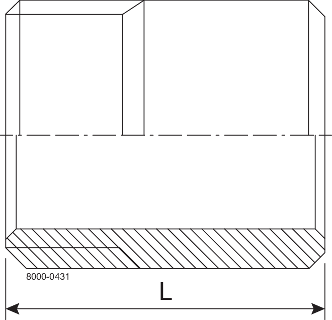 MALE W  1" RG 1.4571 - FIT TO DIN