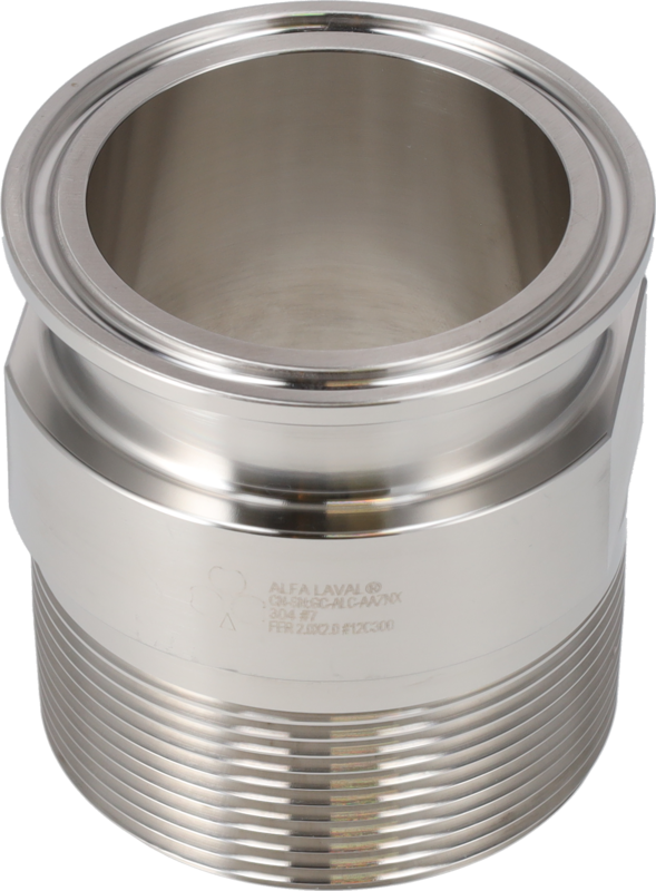 21MP-1 X 3/4-316L-7 - TC X NPT-MALE ADAPTER