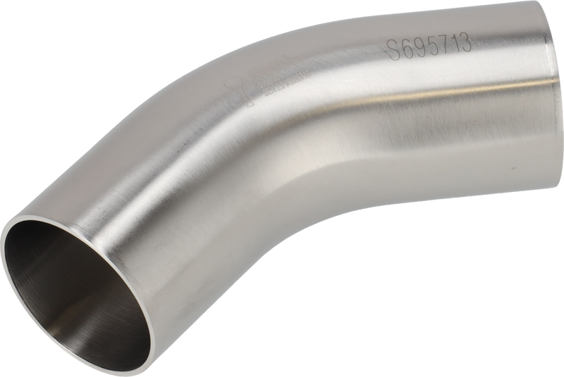 B2KS-1-304L-7 - 45-WELD BEND POLISHED ID/OD