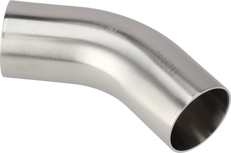 B2KS-2-304L-7 - 45-WELD BEND POLISHED ID/OD