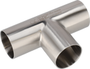 B7WWW-2-304L-7 - WELD EQUAL TEE, POLISHED ID/OD