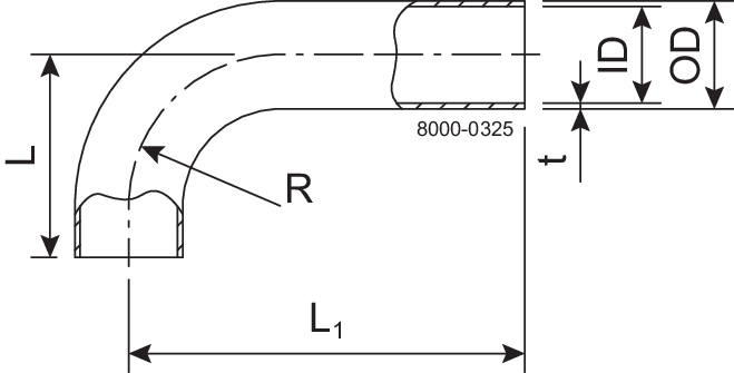 BEND-90 63.5-SB-316L - LONG, 1XD-ISO2037