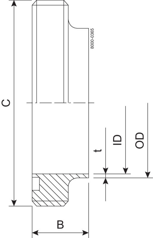 MALE PART DS-76.1-316L - DS720