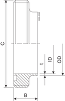 MALE PART DS-63.5-316L - DS720