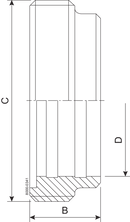 MALE PART SMS 38-304 - ISO2037
