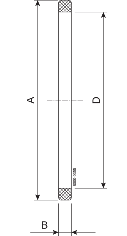 SEAL RING 25 NBR - SMS B=5.5