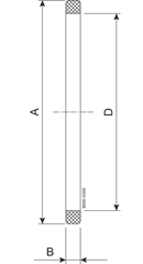 SEAL RING 101.6 NBR - SMS B=5.5