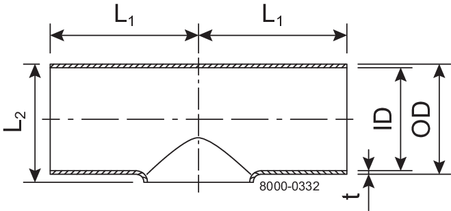 TEE 101.6-POL-304L - TEE-SHORT-ISO2037