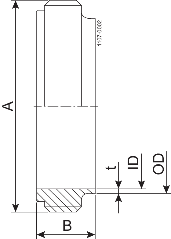 MALE PART IDF 101.6-316L - IDF