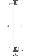 SEAL RING T 25 NBR - IDF B=7.0 TO 9.5