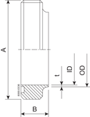 MALE PART SMS 25-316L - ISO2037
