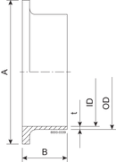 LINER LONG 101.6-316L - ISO2037