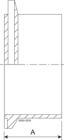 H-14W-2 1/2-316L-7 - H-LINE MALE SHORT FERRULE