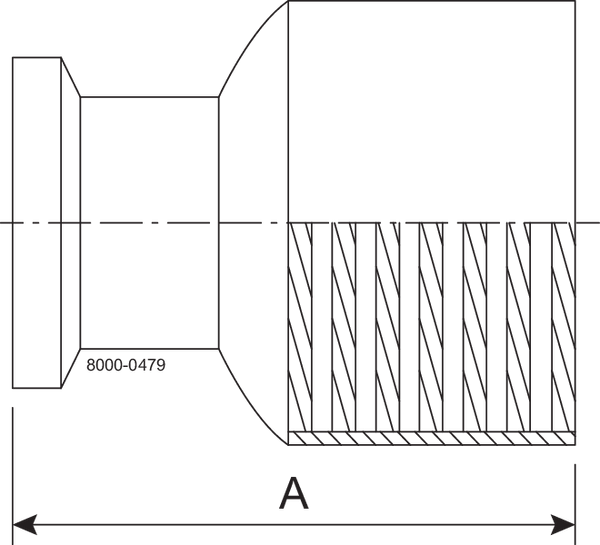 22MP-1 1/2 X 2-316L-7 - TC x NPT-Female Adapter