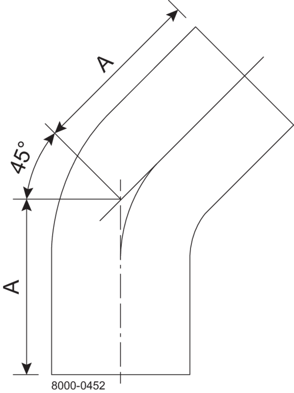 B2KS-4-316L-7 - 45-WELD BEND POLISHED ID/OD