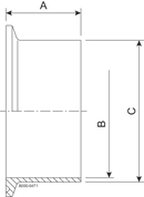 14MPW-2-316L-7.. - HEAVY WALL TANK FERRULE