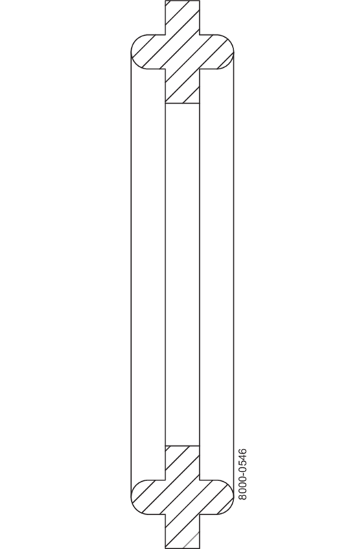 40MP-U-6 - STD TC GASKET 6" BUNA