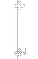 40MP-EW-6 - STD TC GASKET 6" WHITE EPDM