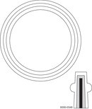 A40MP-GR-1 - TC GASKET 1" PTFE ENVELOPE
