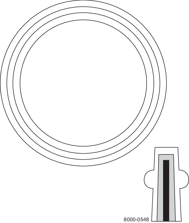 A40MP-GR-4 - TC GASKET 4" PTFE ENVELOPE