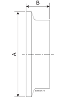 23BMP-4 X 3/4-316L-7 - TC THERMOMETER CAP, POLISHED