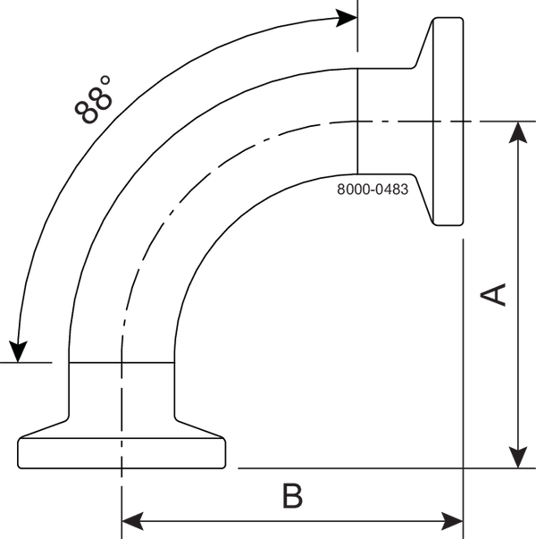 B288CMP-1 1/2-316L-PM - BPE TC 88 15RAEP/POL OD SF4