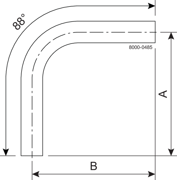 B288S-3-316L-PM - BPE WELD 88 15RAEP/POL OD SF4