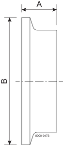 14WMPS-1 1/2-316L-PL - TC SHORT WELD FERRULE 20RA SF1