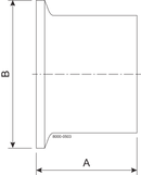 L14AM-3-316L-SF4 Type B - CLAMP FERRULE 76.2MM