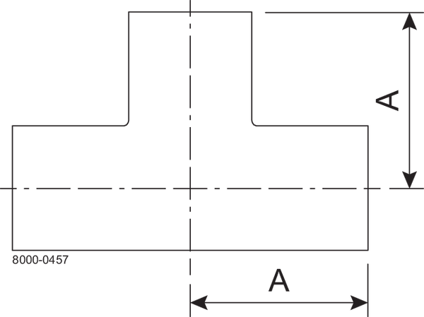 B7WWW-1-316L-PM - BPE TEE W 15RA/POL OD SF4